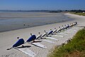 Zeilwagens op het strand van Plounéour-Trez