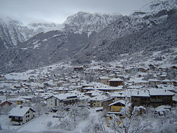 Skyline of San Lorenzo in Banale