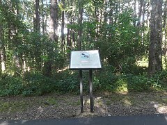Sign at entrance to park, Jackson M. Abbott Wetland Refuge.jpg