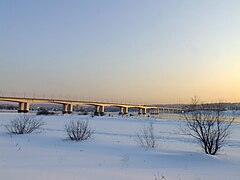 Le pont Académique en hiver.