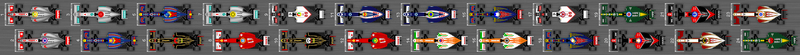 Schéma de la grille de départ du Grand Prix de Malaisie 2012