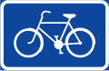 Symbol plate for specified vehicle or road user category (bike)