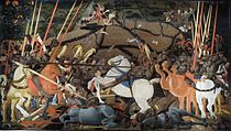 Paolo Uccello Battle of San Romano, 182 × 220 cm.