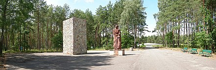 Memorial inside the camp