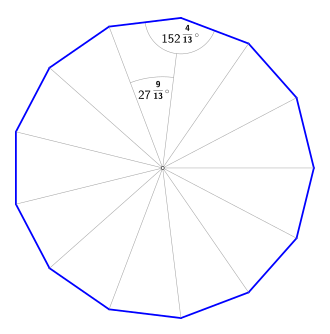 Regelmäßiges Dreizehneck