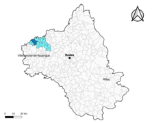 Causse-et-Diège dans le canton de Lot et Montbazinois en 2020.