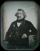 Daguerre retratado al daguerrotipo en 1844, por Sabatier-Blot.