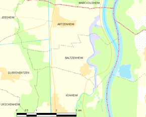 Poziția localității Baltzenheim