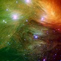 Meropa nebulo, reflekta nebulozo en la Plejadoj
