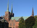 Vue générale de la cathédrale de Roskilde.