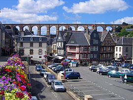 Morlaix with itsviaduct in the background