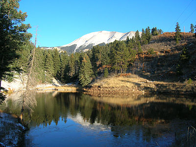 West Spanish Peak from the Highway of Legends