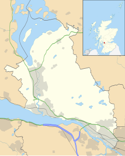 Dumbarton ubicada en West Dunbartonshire
