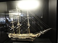 Gefängnisschiff der Britischen Marine während der napoleonischen Kriege (Modell aus Ebenholz und Knochen)