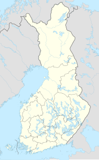 Finlandiya üzerinde Rovaniemi