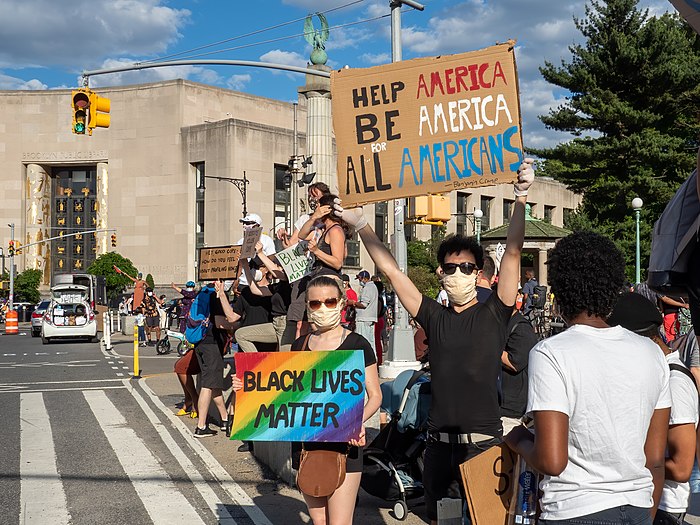 George Floyd protest in Brooklyn in June 2020