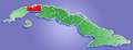Lagekarte der bisherigen Provinz La Habana