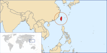 Taiwan na karće regiona