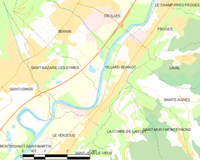 Poziția localității Villard-Bonnot