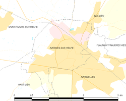 Kart over Avesnes-sur-Helpe