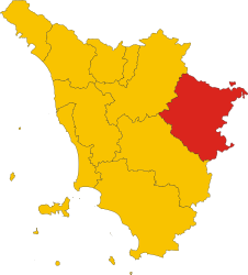 Provincia di Arezzo – Mappa