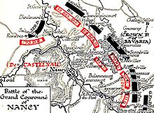 Map of the Battle of Grand Couronné