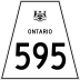 Highway 595 marker