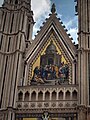 Marriage of the Virgin (top gable over left portal)