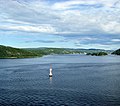 Le fjord à Drøbakgrunnen (sud d'Oslo).