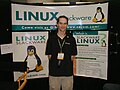 Patrick Volkerding at Linuxworld 2000 in NewYork City.