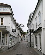 Storgata road in Grimstad.