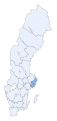 Location of Stockholm County in Sweden