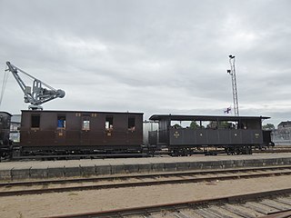 Steam locomotive at Odsense Harbor.