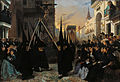 Procesión en la calle Génova (Sevilla), obra de Alfred Dehodencq en 1851. Museo Carmen Thyssen Málaga.