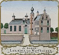 De borg Lulema op de kaart van Theodorus Beckeringh (1781)