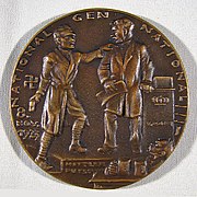 Beer Hall Putsch (Hitlerputsch) medal by Karl Goetz, 1923, obverse.jpg