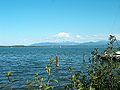 Deutsch: Der Chiemsee bei Seebruck mit Alpenblick.