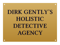 Dirk Gently’s office plate