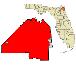 Locatie van Jacksonville
