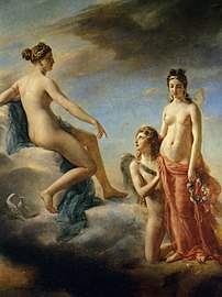 Amor fleht Venus an, sich bei Psyche zu entschuldigen 1827 Georges Rouget