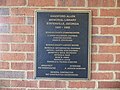 Hansford Allen Memorial Library Plaque