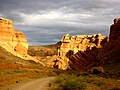 Charyn Canyon in northern Tian Shan