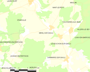 Poziția localității Ménil-sur-Saulx
