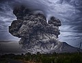 Image 52016 eruption of Mount Sinabung (from Types of volcanic eruptions)