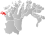 Loppa markert med rødt på fylkeskartet