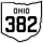 State Route 382 marker