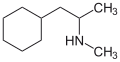Deutsch: Struktur von Propylhexedrin English: Structure of propylhexedrine