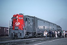 サザン・パシフィック鉄道の通勤列車 1979年6月、サンタクララにて撮影