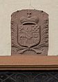 Das Wappen am Pfarrhaus