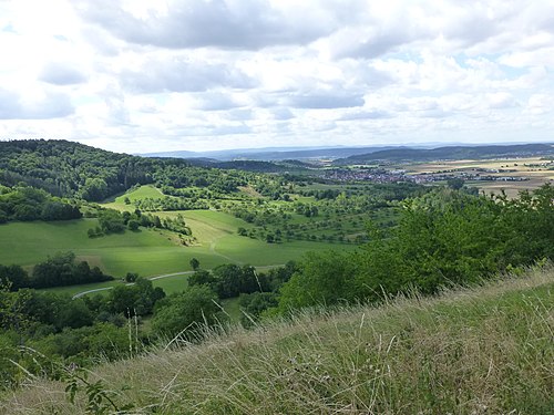 Landscape south of the Schönbuch, west of Tübingen in 2022